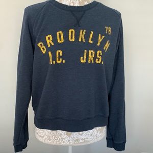 Navy blue graphic sweatshirt